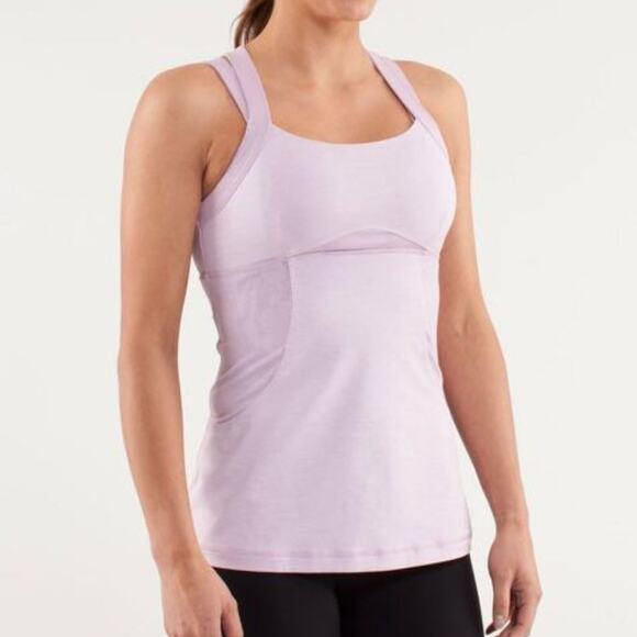 Lululemon Chaturanga Tank Rose Quartz Size 4 - Picture 1 of 10